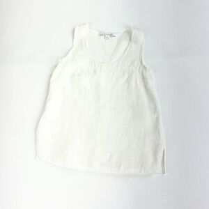 Diane Von Furstenberg linen top white